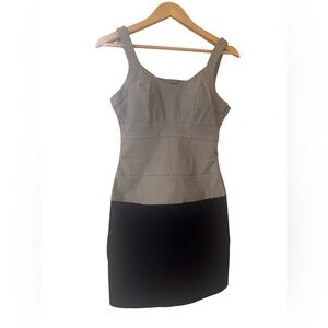 Guess Grey and Black Mini Bodycon Dress Size S